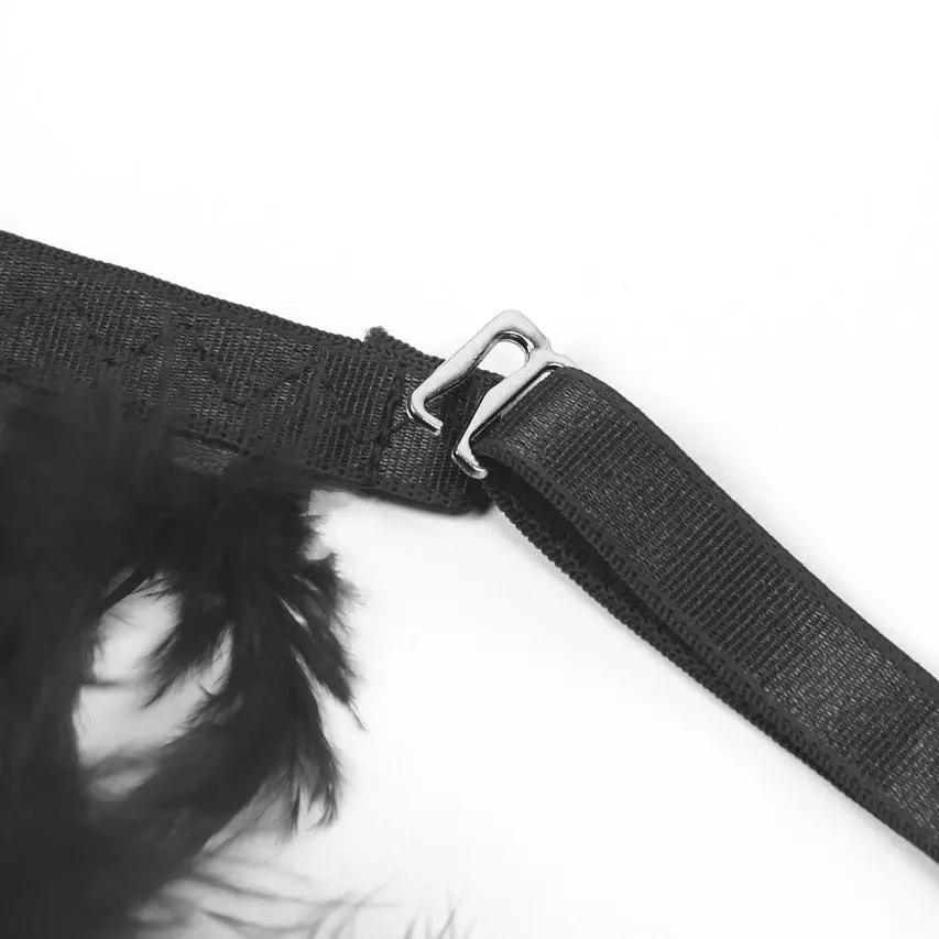 Feather and Chain Bra Set 3wishes.com